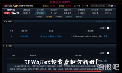 TPWallet卸载后如何找回？